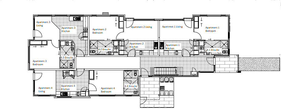 Floorplan for the accommodation in Nunawading