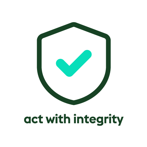 Icon-value-act-with-integrity icon of act with integrity value